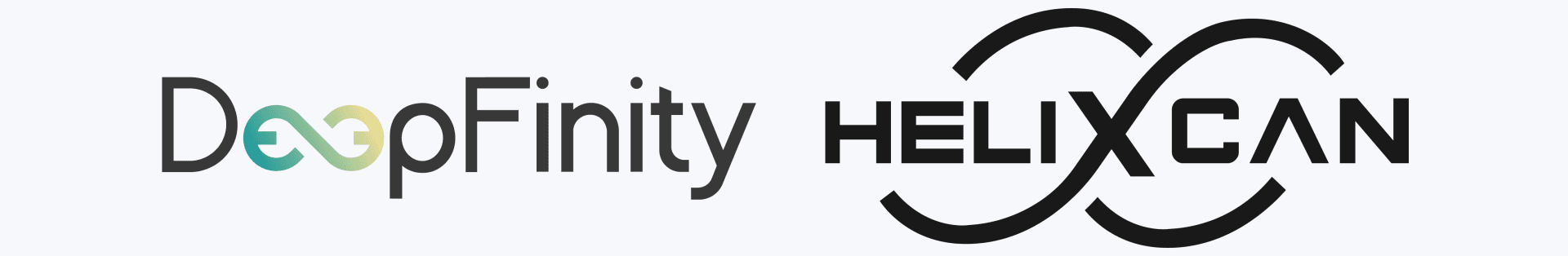 DeepFinity and Helixcan logos
