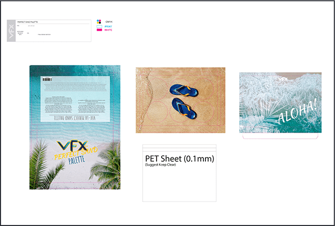 Markwins Perfect Sand packaging and key visuals