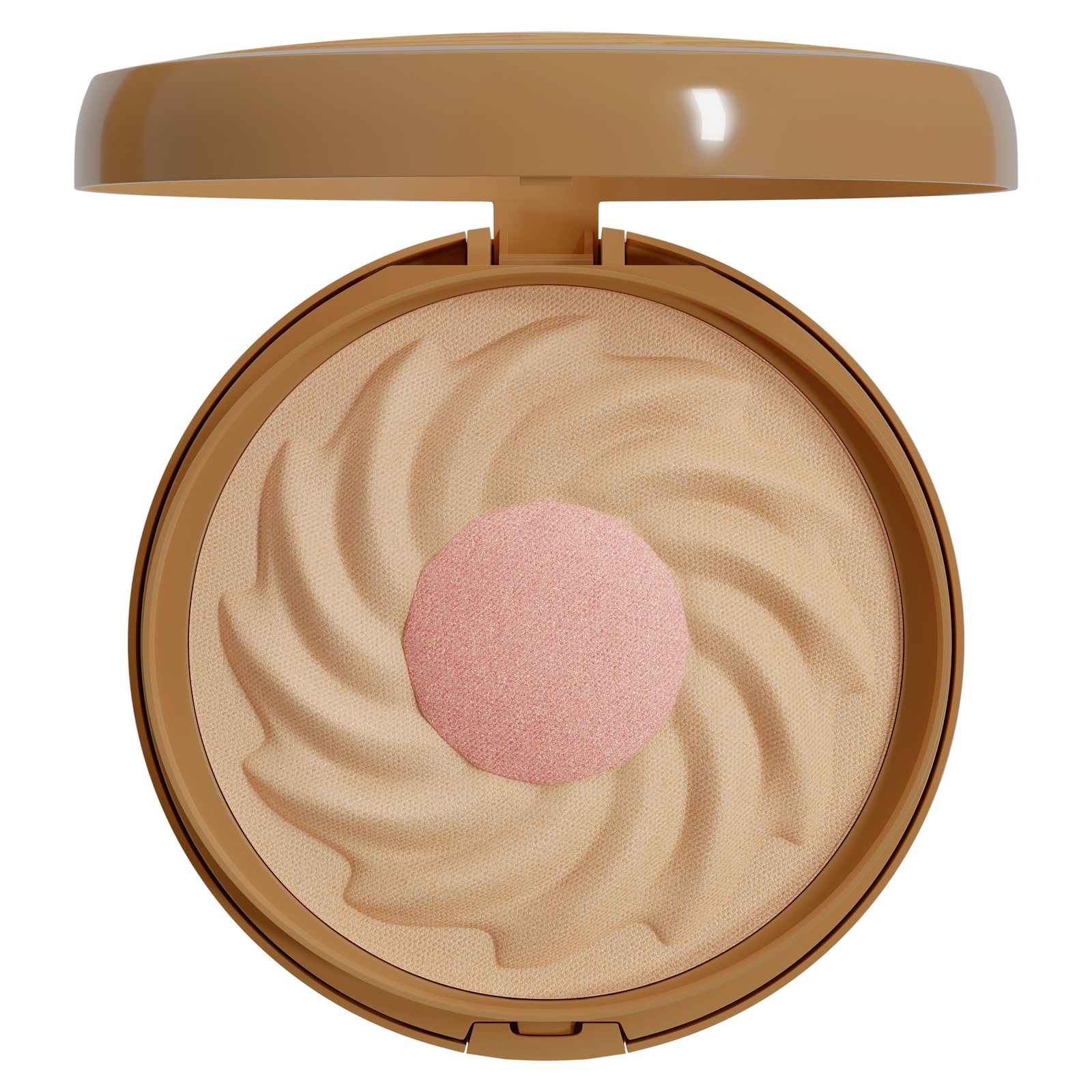 Butter Cookie Bronzer — swirled powder with pink highlighter inset