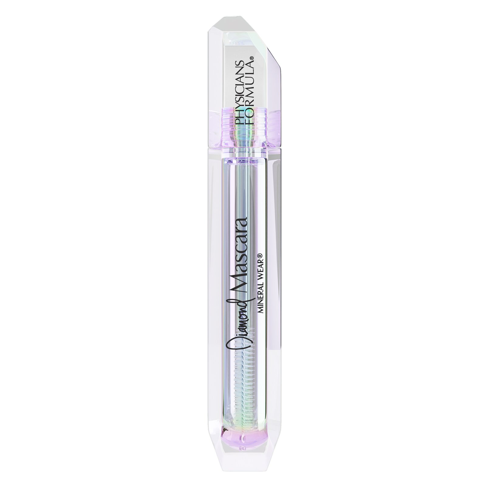 Mineral Wear Diamond Mascara — iridescent crystal-cut packaging